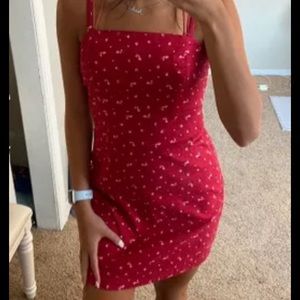 Hollister Red Floral Mini Dress